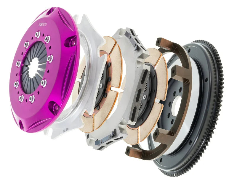 Exedy Hyper Twin Cerametallic Clutch Sprung Center Disc Push Type Cover fits 1989-1994 Nissan 240SX - Installation View