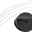 Load image into Gallery viewer, Exhaust Heat Wrap Kit with Ties - Black - 1" x 25' DragSpecialties 526-2002 - Main Product View
