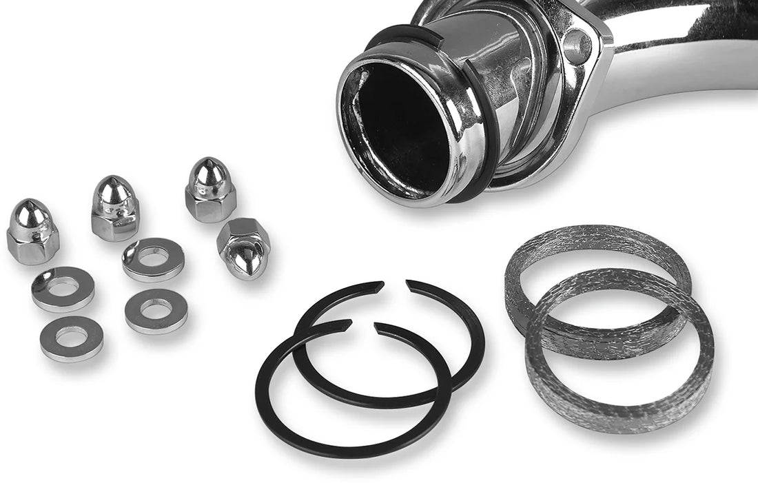 Exhaust Port Chrome Gasket Kit - Big Twin/XL James Gasket 65324-83-KWG1 - Side View
