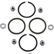 Load image into Gallery viewer, Exhaust Port Stainless/Chrome Gasket Kit - Big Twin/XL James Gasket 65324-83-KW1 - Main Product View