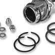 Load image into Gallery viewer, Exhaust Port Stainless/Chrome Gasket Kit - Big Twin/XL James Gasket 65324-83-KW1 - Side View