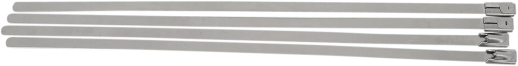 Exhaust Wrap Clamps - Silver - 4 Pack - Detail View