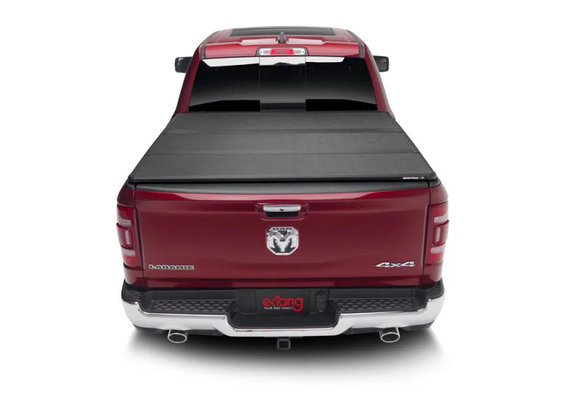 Extang 2019 Dodge Ram (New Body Style - 5ft 7in) Solid Fold 2.0 - Back View