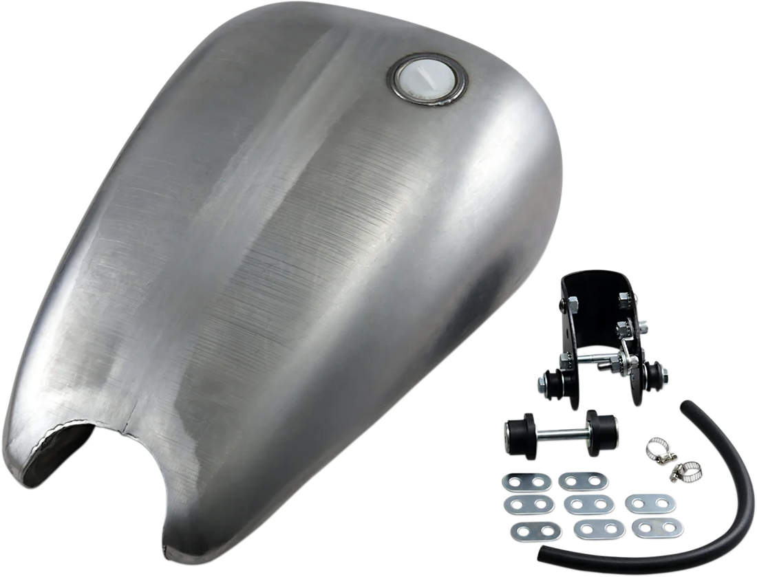Extended Gas Tank - Smooth-Top - Single-Cap - Sportster DragSpecialties 11586-BX46 - Side View
