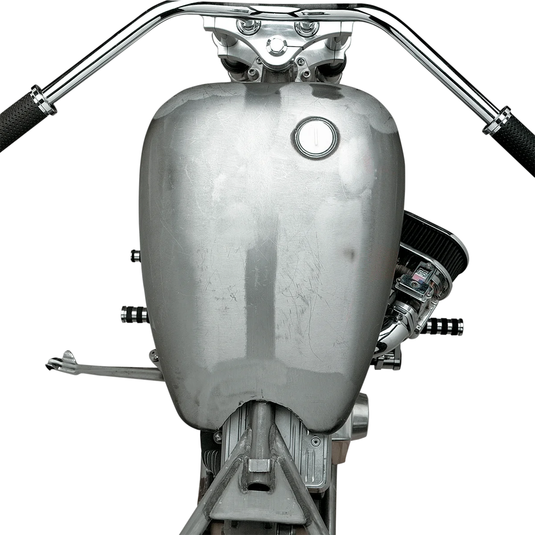 Extended Gas Tank with Screw-In Cap - Softail DragSpecialties 011675-BX40 - Back View