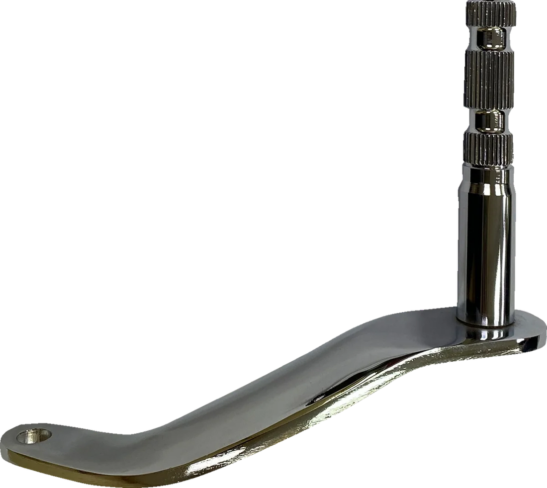 Extended Shifter Lever - Gloss Black - FL DragSpecialties D07-0414LGB - Side View