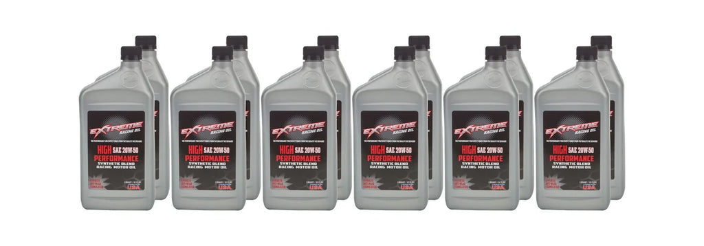 Extreme Racing Oil 20W50 Synthetic Blend 12 x 1 Quart HP20W50C
