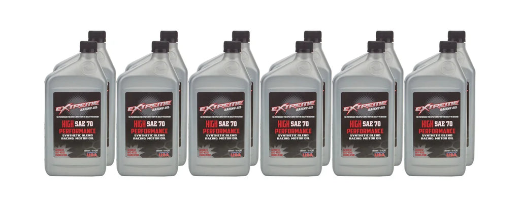 Extreme Racing Oil SAE 70 Synthetic Blend 12 x 1 Quart HPSAE-70C