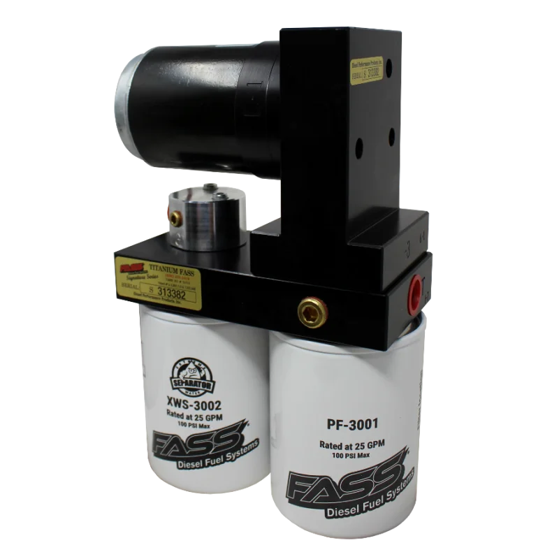 FASS 01-10 GM 2500/3500 Duramax 100gph Titanium Series Fuel Air Separation System TS C10 100G - Side View