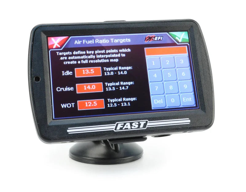 FAST EZ-EFI Retro-Fit Color Touchscreen Hand-Held Upgrade Kit (for First Gen Systems) - Side View