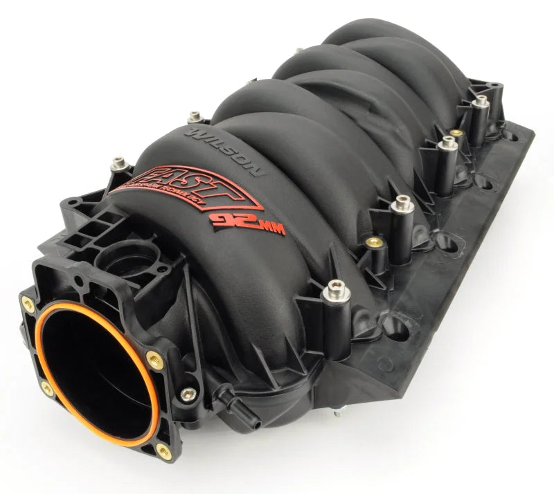 FAST LSX Manifold 92MM Inlet - Black - Side View