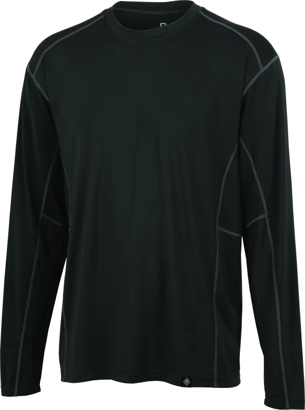 FIRSTGEAR Base Layer Shirt Lightweight Long-Sleeve Dark Grey - Medium