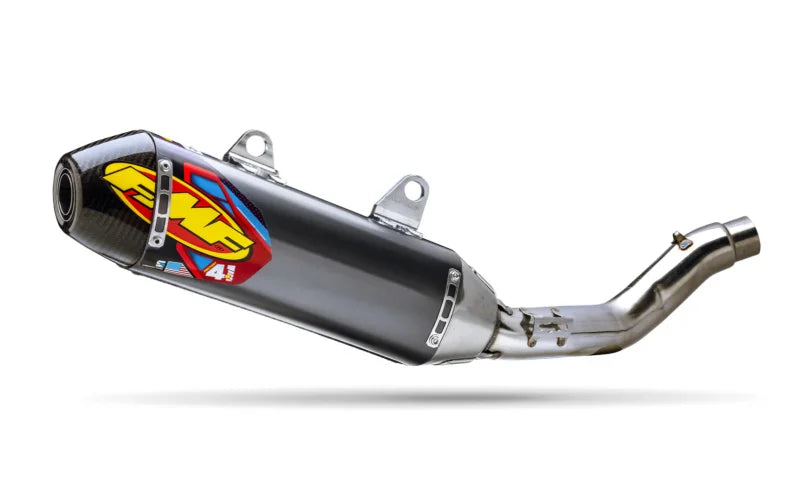 FMF Racing 18-26 Yamaha YZ450F SS Aluminum 4.1 RCT S/O w/Carbon Cap - Side View