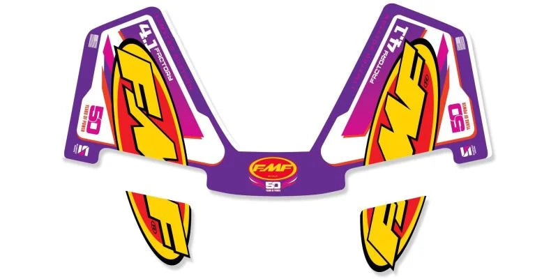 FMF Racing Retro Factory 4.1 RCT Replacement Wrap Decal fits Yamaha
