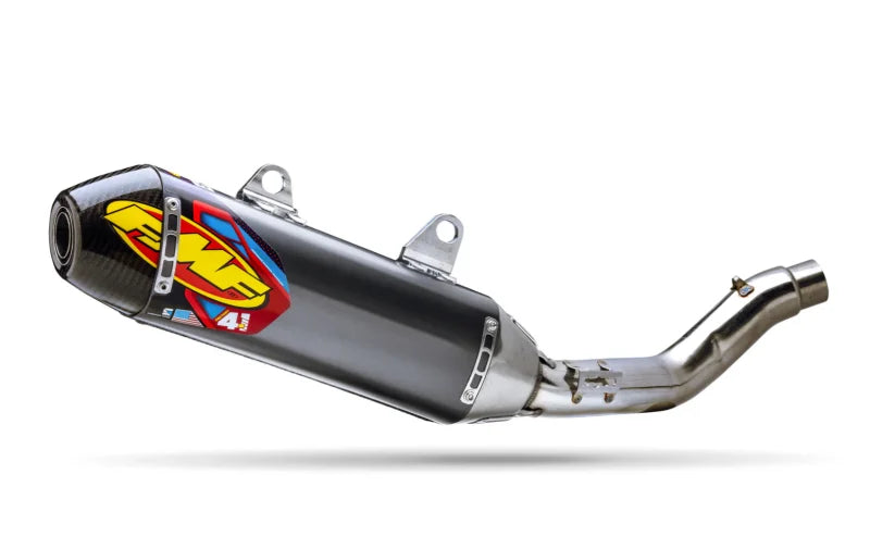 FMF Racing SS Aluminum Factory 4.1 RCT Muffler Carbon Cap - Side View