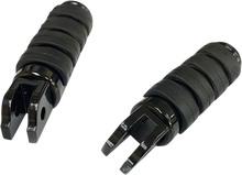 Load image into Gallery viewer, FML Soft-Ride Footpegs - Driver - Black - Softail DragSpecialties P17-0343ISGB - Main Product View