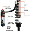 Load image into Gallery viewer, FOX 05+ Toyota Tacoma Performance Elite 2.5 Series Shock Front 2-3in Lift - Side View