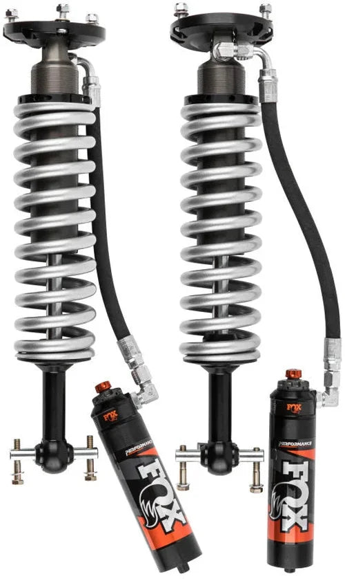 Fox 07-18 GM 1500 Performance Elite Series 2.5 Coilover Reservoir Shock - Pair - Side View