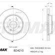 Load image into Gallery viewer, FREMAX BRAKE ROTORS AND DRUMS Brake Disc BD4210 fits 1998-2003 Mercedes-Benz ML320 / 2003-2005 Mercedes-Benz ML350 / 1999 ...