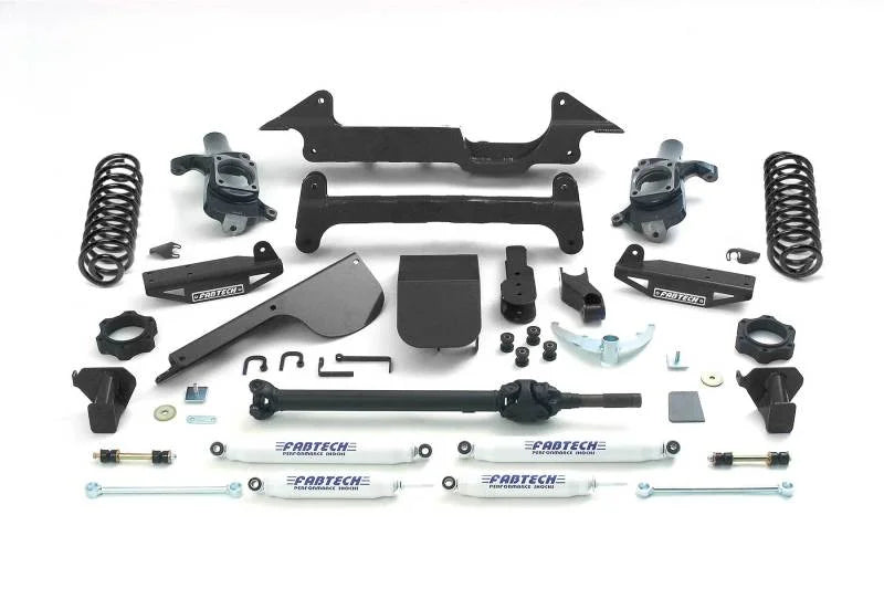 Fabtech 03-08 Hummer H2 Suv/Sut 4WD w/Rr Coil Springs 6in Perf Sys w/Perf Shks - Main Product View