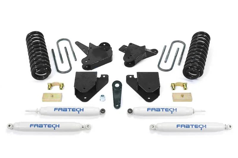 Fabtech 05-07 Ford F250 2WD V10 & Diesel 6in Basic Sys w/Perf Shks - Main Product View