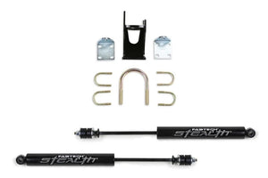 Fabtech 05-21 Ford F250/350 4WD Dual Stealth Steering Stabilizer Kit - Opposing Style - Main Product View
