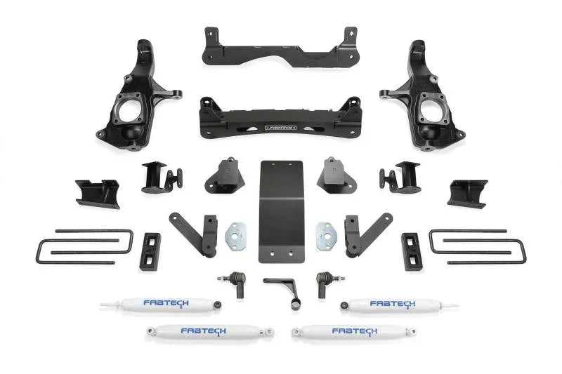 Fabtech 11-19 GM 2500HD 2WD/4WD 4in Basic Sys w/Perf Shks - Main Product View