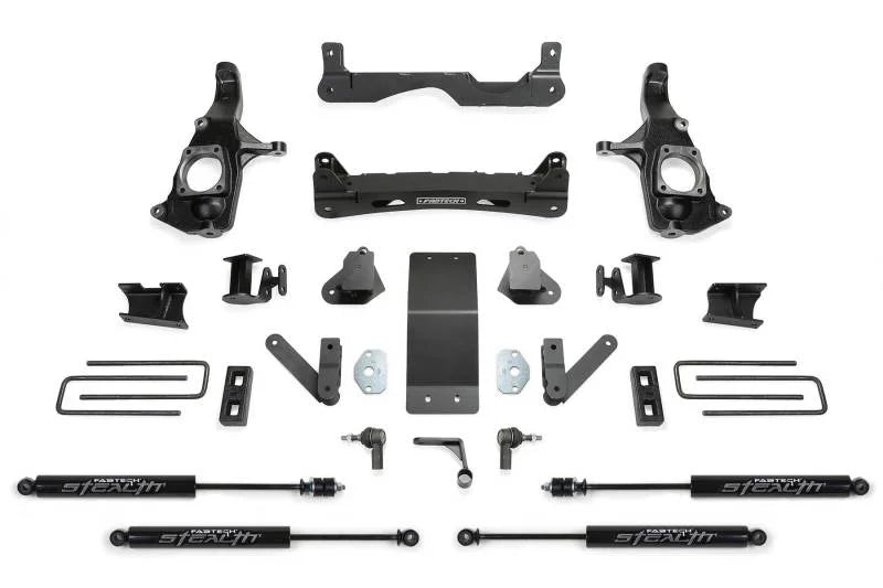 Fabtech 11-19 GM 2500HD 2WD/4WD 4in Basic Sys w/Stealth Shks - Main Product View