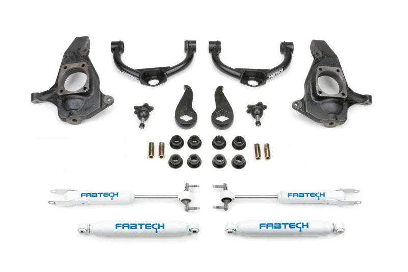 Fabtech 11-19 GM C/K2500HD/3500HD 4in Ultimate System w/Perf. Shocks - Main Product View