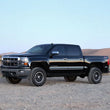 Load image into Gallery viewer, Fabtech 14-18 GM K1500 w/OE Alum. UCA 4in Budget UCA System w/Rear Perf. Shocks - Side View
