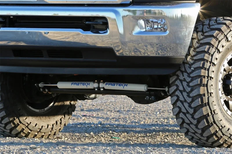 Fabtech 14-18 Ram 2500/3500 4WD Dual Steering Stabilizer System w/Perf. Shocks - Installation View
