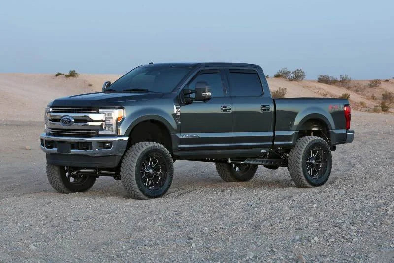 Fabtech 17-21 Ford F250/F350 4WD Diesel 8in Rad Arm Sys w/Coils & Dlss Shks - Side View