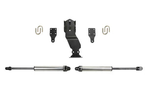 Fabtech 17-21 Ford F250/F350 4WD Dual Steering Stabilizer System w/DL 2.25 Shocks - Main Product View