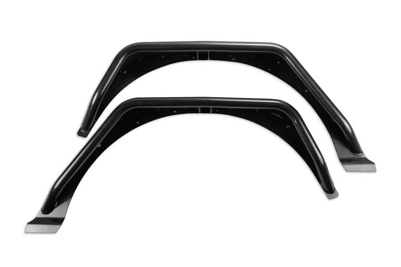 Fabtech 18-21 Jeep JL 4WD Rear Steel Tube Fenders - Textured Black - Side View