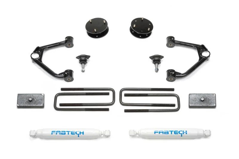Fabtech 19-21 GM C/K1500 P/U 3in Budget Sys w/Perf Shks - Main Product View