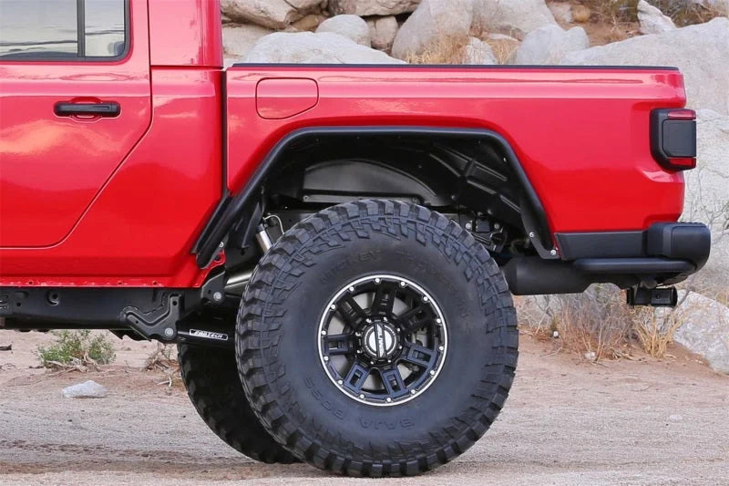 Fabtech 20-21 Jeep Gladiator 4WD Rear Steel Tube Fenders - Side View