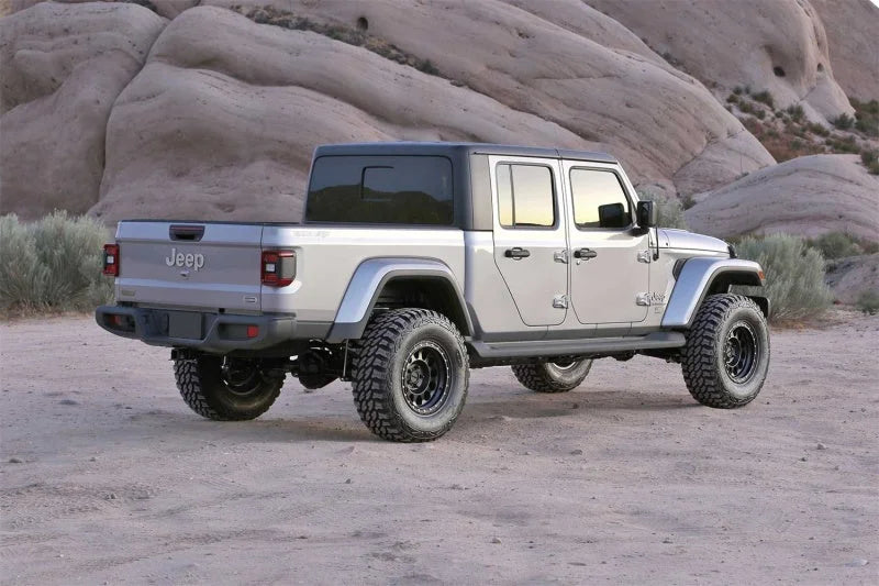 Fabtech 20-21 Jeep JT 4WD Gas 3in Sport Ii System w/Shk Ext - Back View