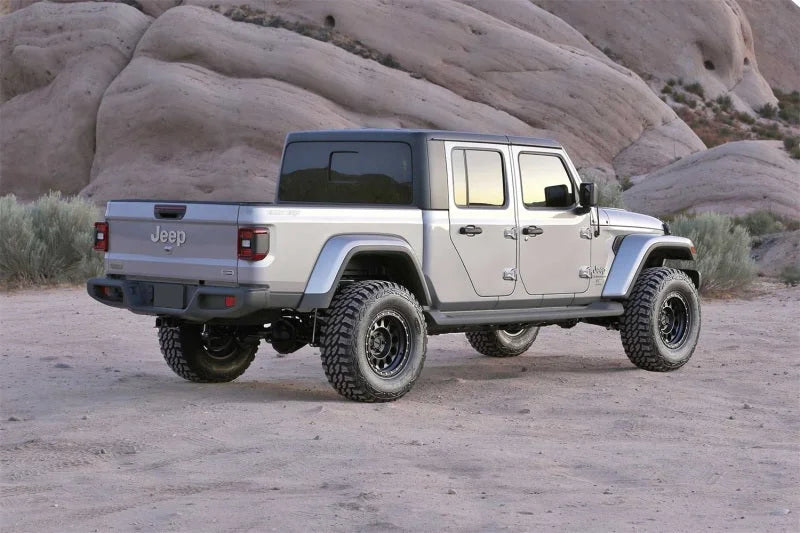 Fabtech 20-21 Jeep JT 4WD Gas 3in Sport System w/Shk Ext - Side View
