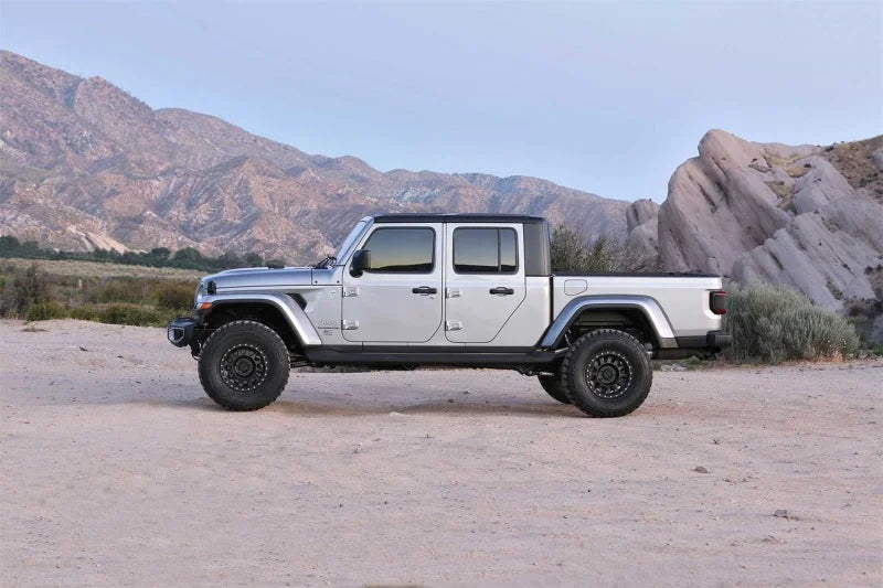 Fabtech 20-21 Jeep JT 4WD Gas 3in Sport System w/Shk Ext - Back View