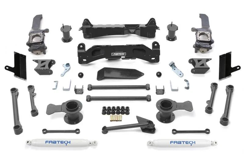 Fabtech 2015-21 Toyota 4Runner 4WD 6in Basic Sys w/Perf Shks - Main Product View