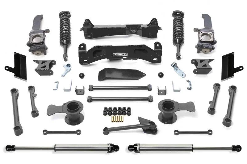 Fabtech 2015-21 Toyota 4Runner 4WD 6in Perf Sys w/Dl 2.5C/O & 2.25 - Main Product View