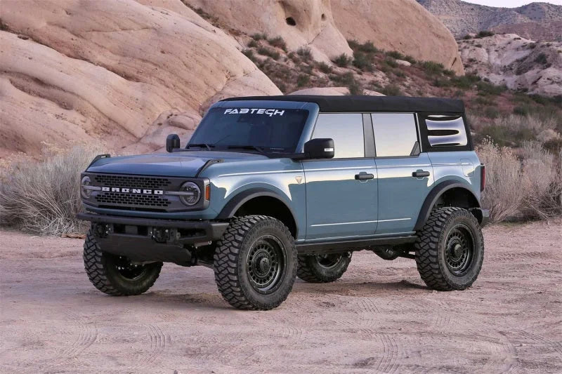 Fabtech 21-24 Ford Bronco 4WD Heavy Duty Driver & Passenger Tie Rod Assembly Kit - Side View
