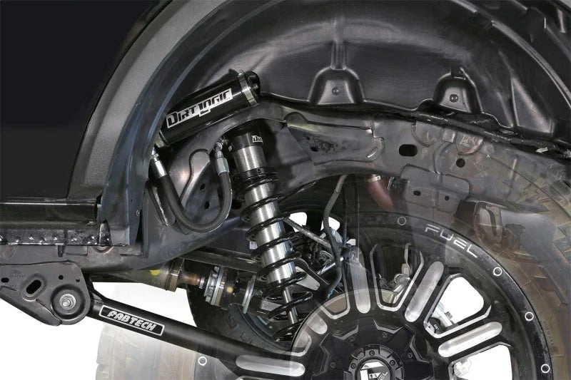 Fabtech 3in UCA Kit w/Uniballs & Dlss Resi Shocks fits 2021-2025 Ford Bronco - Back View
