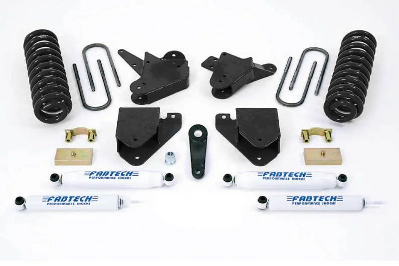 Fabtech 99-00 Ford F250/350 2WD w/Gas & 6.0L Diesel 6in Basic Sys w/Perf Shks - Main Product View