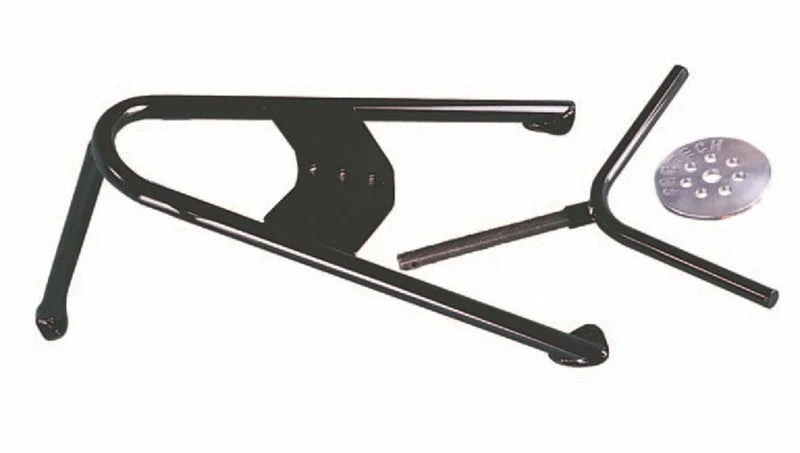 Fabtech Universal Spare Tire Angled Mount - Black - Main Product View