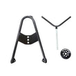 Load image into Gallery viewer, Fabtech Universal Spare Tire Angled Mount - Black - Side View