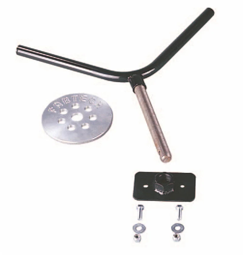 Fabtech Universal Spare Tire Flat Mount - Black - Main Product View