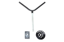 Load image into Gallery viewer, Fabtech Universal Spare Tire Flat Mount - Black - Side View