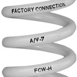 Load image into Gallery viewer, Factory Connection Progressive Shock Spring - Spring Rate 503.99 lb/in - 643.98 lb/in - Side View