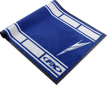 Load image into Gallery viewer, Factory Effex Bike Mat - Blue - Yamaha Strobe 22-45222 - Side View